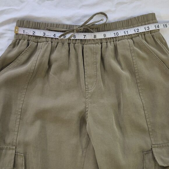 INC Women's Olive Green Jogger Pants Cargo Pockets Elastic Waist Cuffs Sz Small - Picture 6 of 7